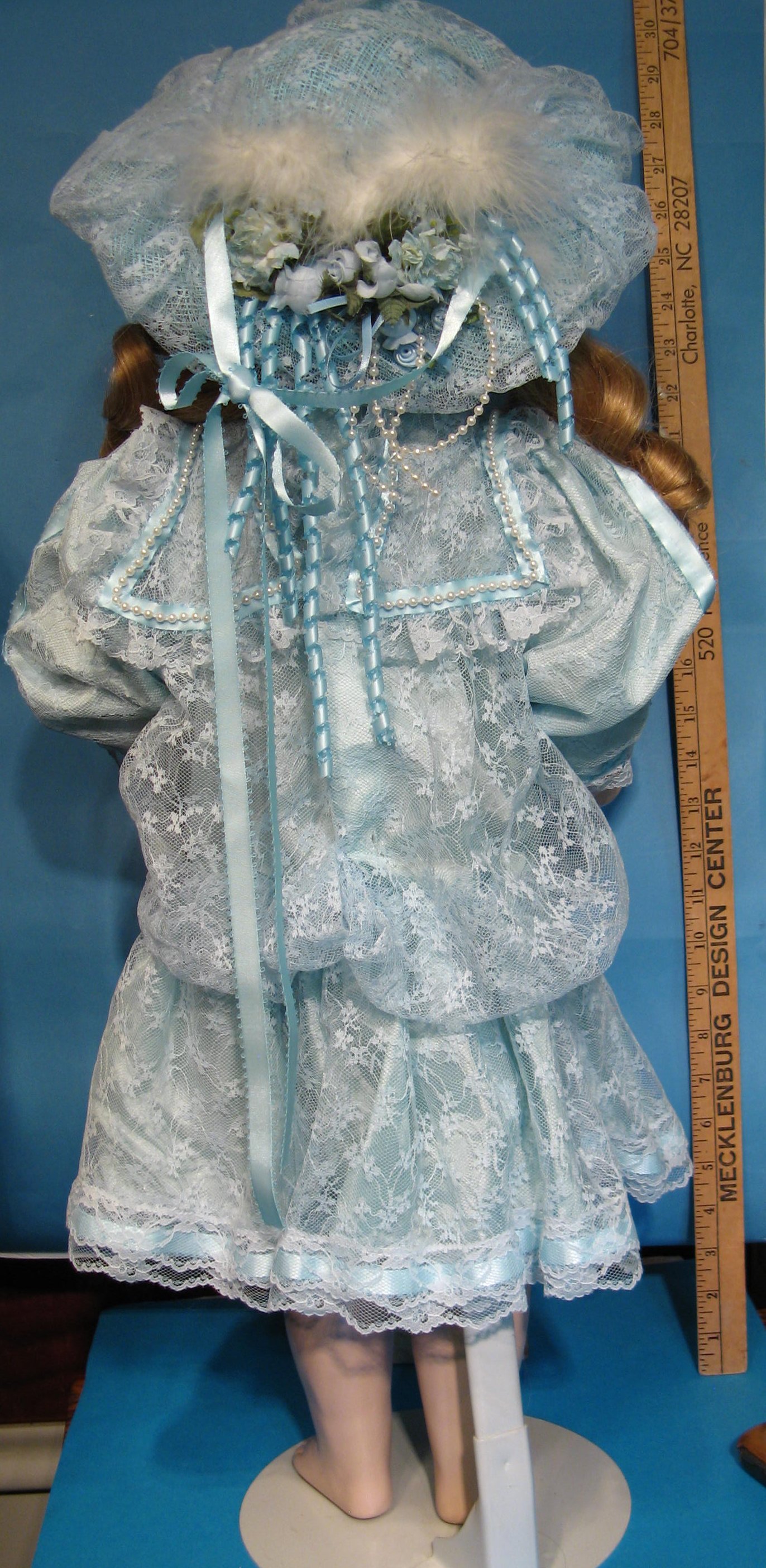 Antique Bisque Doll Original Costume, 8 3/4 IN, Antique German Bisque Doll